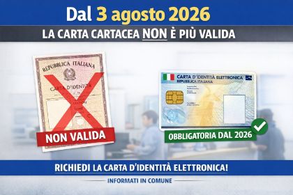 Scadenza carte d'identità cartacee