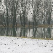 Laghetto del Parco dell'Amicizia nell'alveo del fiume Brenta