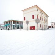 Piazza Belvedere sotto la neve
