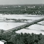 1958 - Vista panoramica del ponte (foto di Lino Manfrotto - Bassano del Grappa)